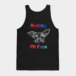 Vintage resting pit face dog Tank Top